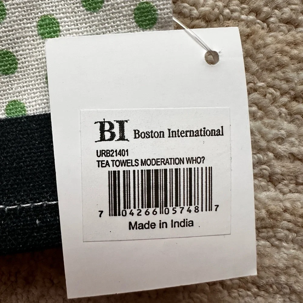 Boston International Anne Taintor Cotton Kitchen Towels Set of 2 Moderation Who?